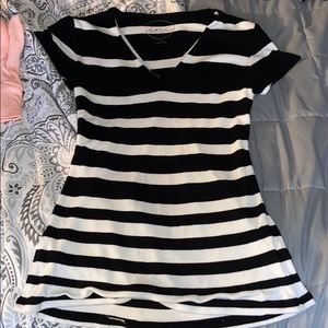 black and white tee shirt